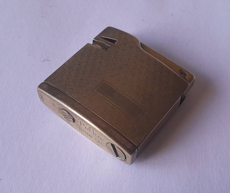 Vintage Japanese "Polka" Goldtone Butane Gas Lighter.