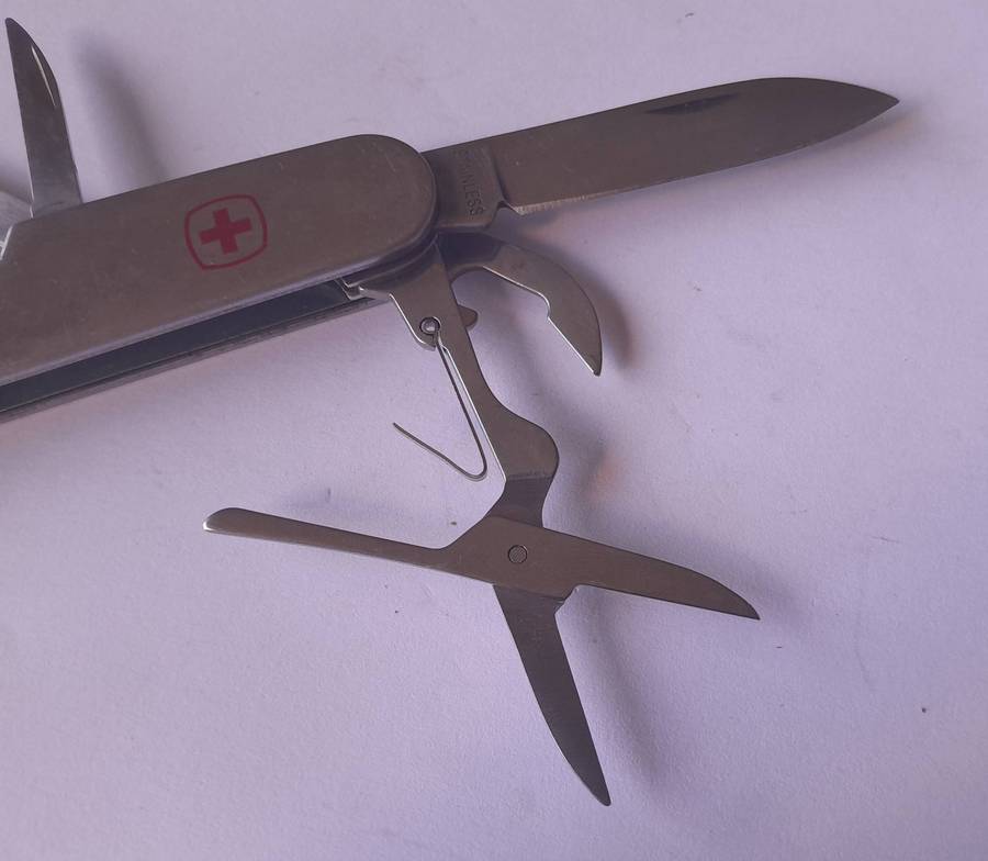 Vintage Swiss Army Style Multi-Tool Folding Knife.
