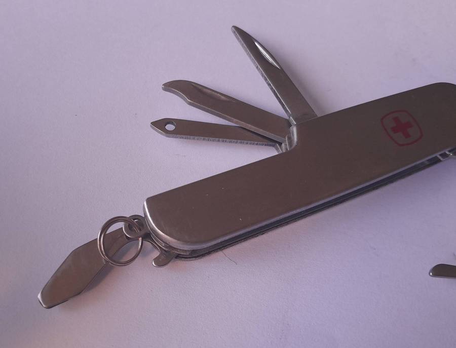 Vintage Swiss Army Style Multi-Tool Folding Knife.