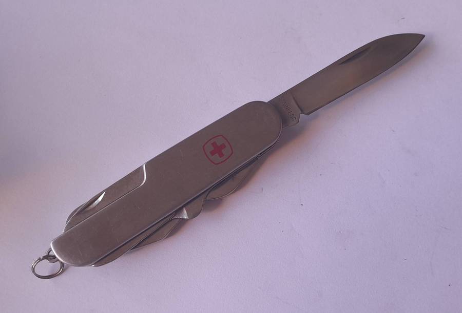 Vintage Swiss Army Style Multi-Tool Folding Knife.