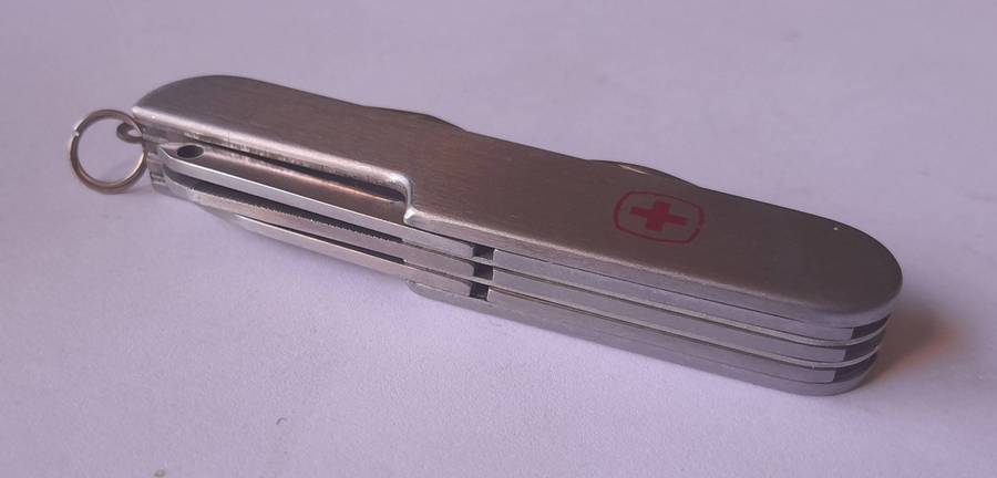 Vintage Swiss Army Style Multi-Tool Folding Knife.