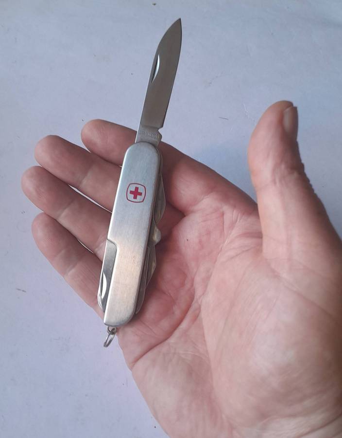 Vintage Swiss Army Style Multi-Tool Folding Knife.