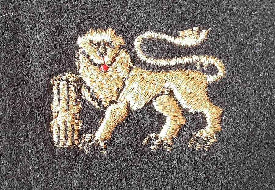 Vintage Pair SA Navy Embroidered Insignia (Facing).