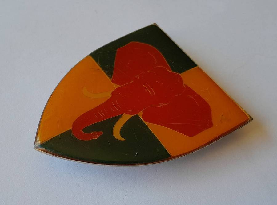 SADF Group 6 HQ Shoulder Flash.  All Pins Intact.