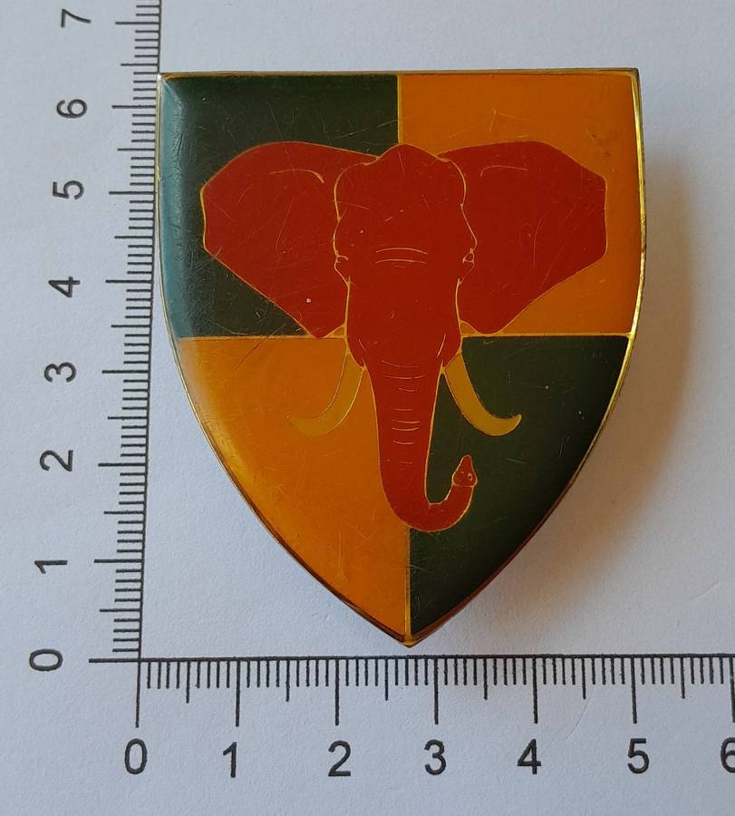 SADF Group 6 HQ Shoulder Flash.  All Pins Intact.