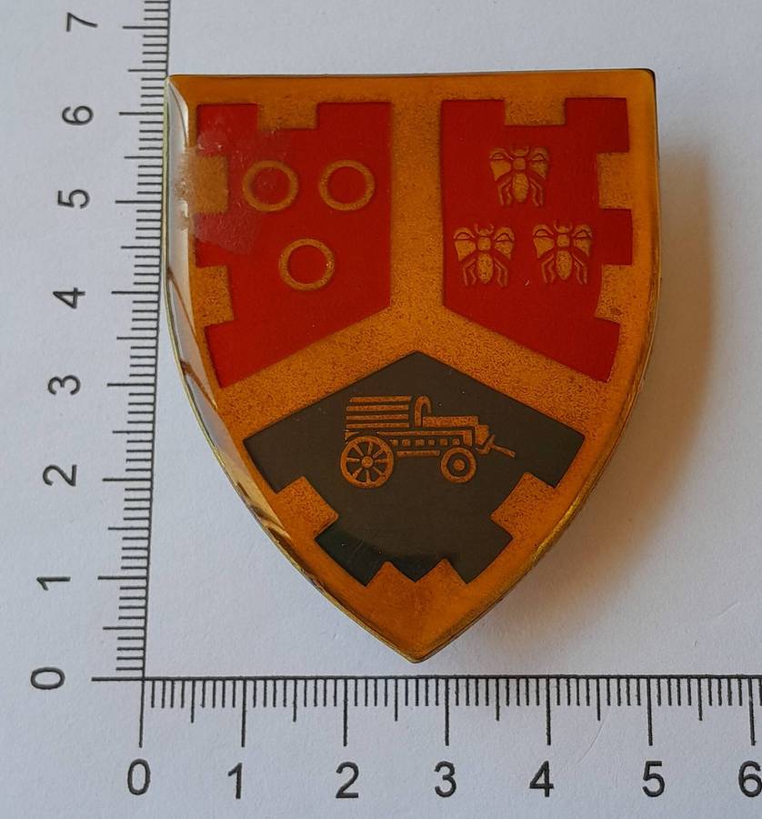 SADF University of Pretoria Military Unit Shoulder Flash.  All Pins Intact.