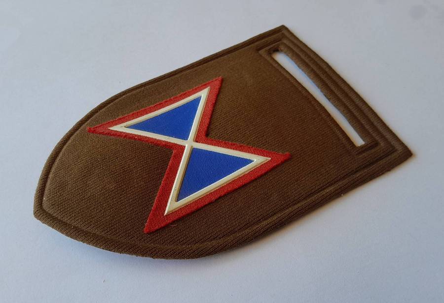 SADF Ordnance Service Echo Company Tupper Shoulder Flash.  Pin Intact.