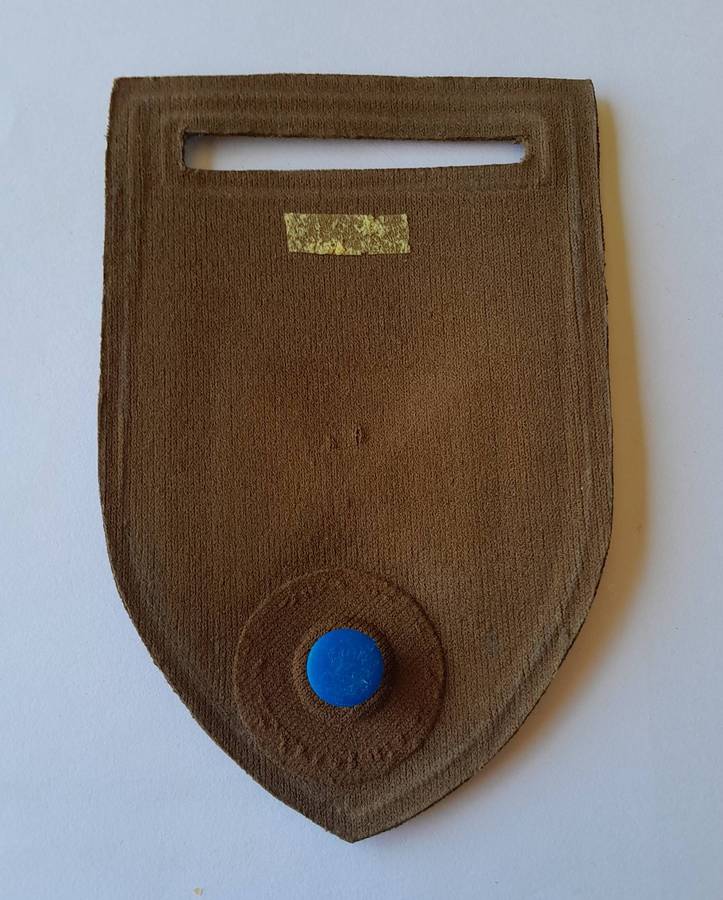 SADF Ordnance Service Echo Company Tupper Shoulder Flash.  Pin Intact.