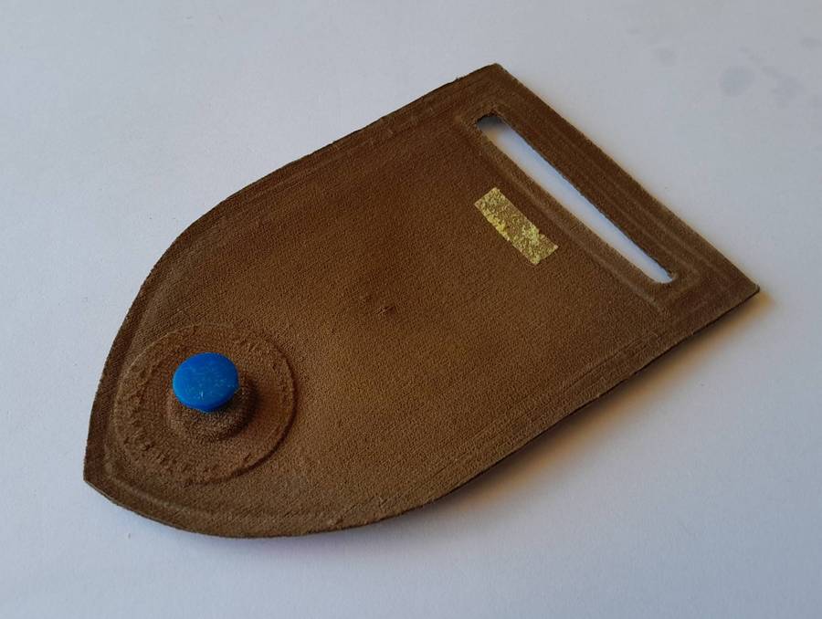 SADF Ordnance Service Echo Company Tupper Shoulder Flash.  Pin Intact.
