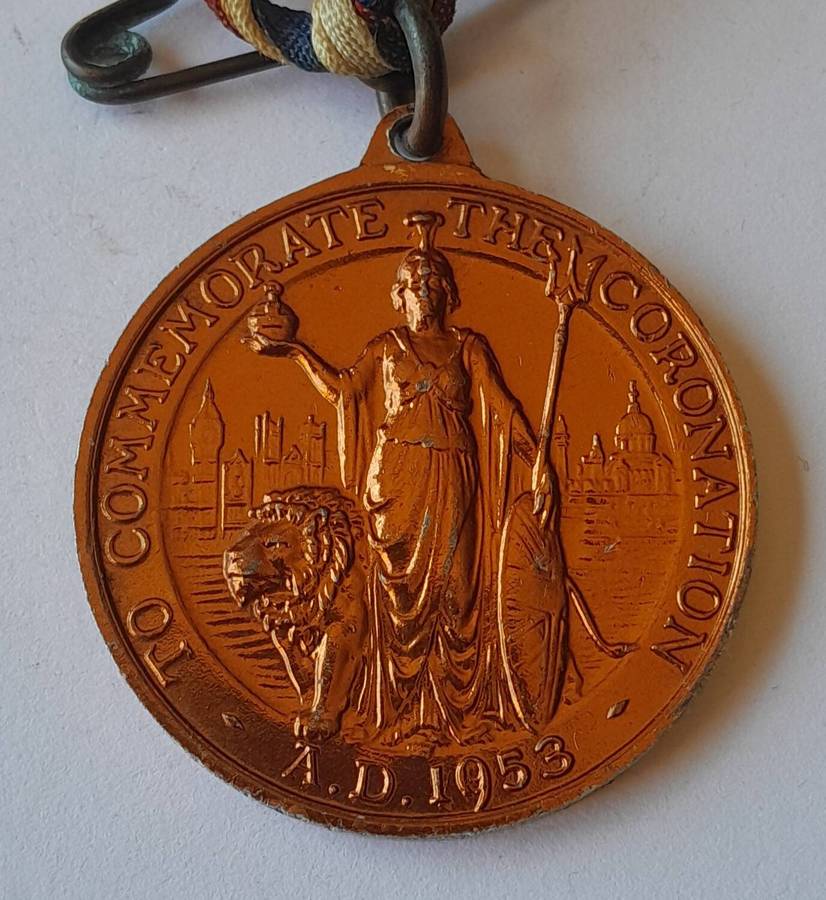 1953 Coronation of Queen Elizabeth II Medal.