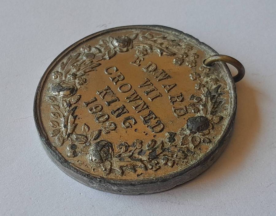 Rare Boer War Era 1902 King Edward VII Coronation Medal.