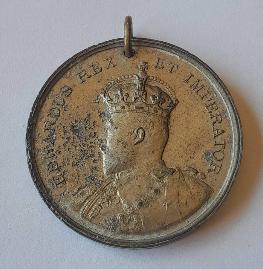 Rare Boer War Era 1902 King Edward VII Coronation Medal.