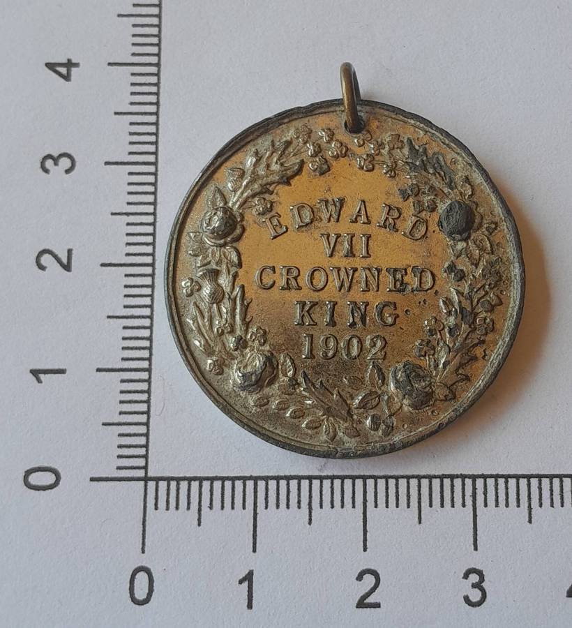 Rare Boer War Era 1902 King Edward VII Coronation Medal.
