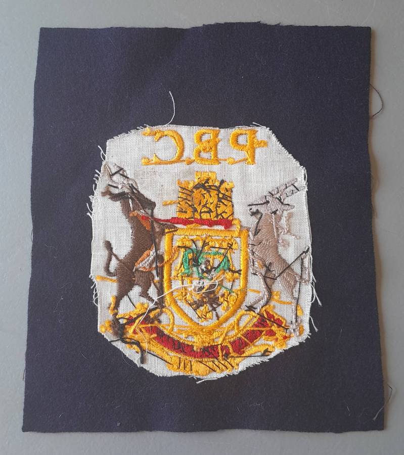 Vintage P.B.C. Embroidered Blazer Badge.