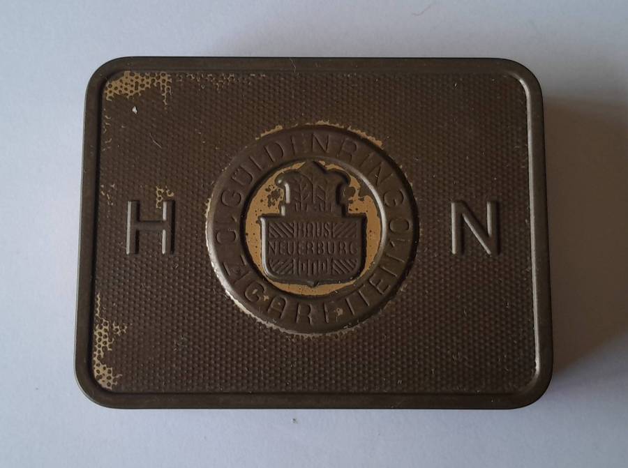 Rare WW2 German Wehrmacht Tropical Cigarette Tin.