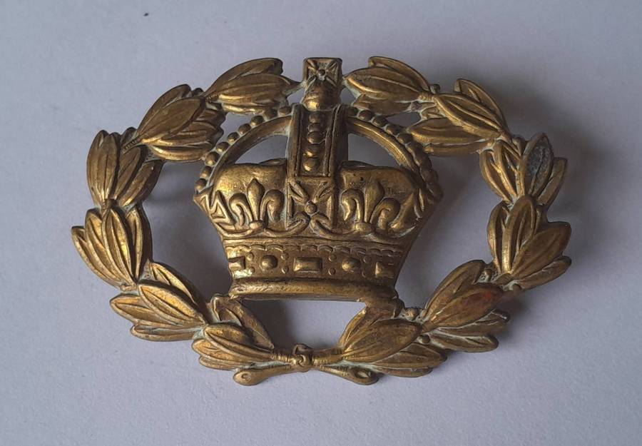WW2 British Army Warrant Officer's Large Sleeve Badge.  Lugs Intact.