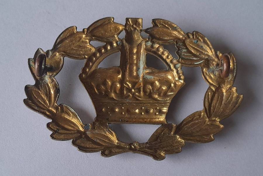 WW2 British Army Warrant Officer's Large Sleeve Badge.  Lugs Intact.