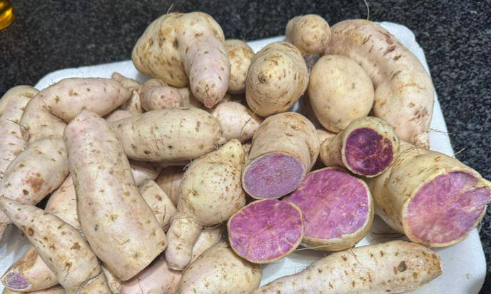 Purple flesh sweet potato per KG (Organic)