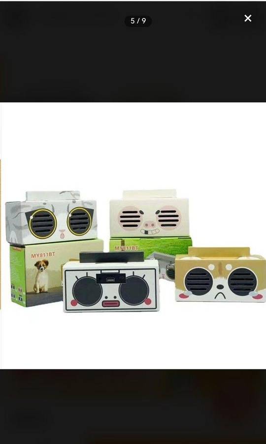 Portable bluetooth retro new creative speaker, cartoon gift