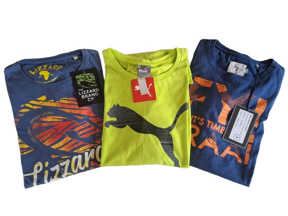 Lizzard & Puma Mens short-sleeve tee shirt x3 shirts  size Medium (M)