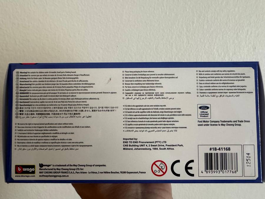 NEW COLLECTOR ITEM | Bburago Ford GT Race | 1:32 Model Car