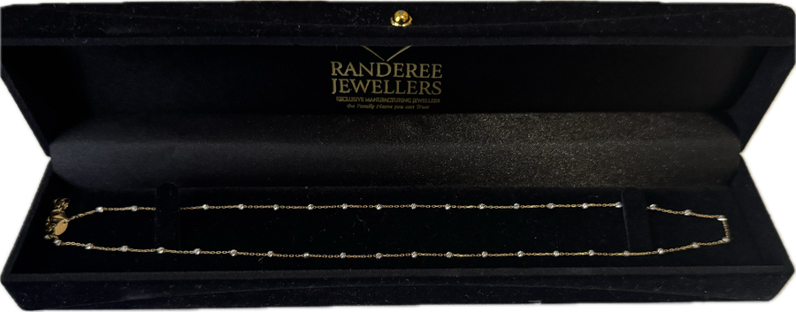 18K Gold Beaded Chain | 45cm