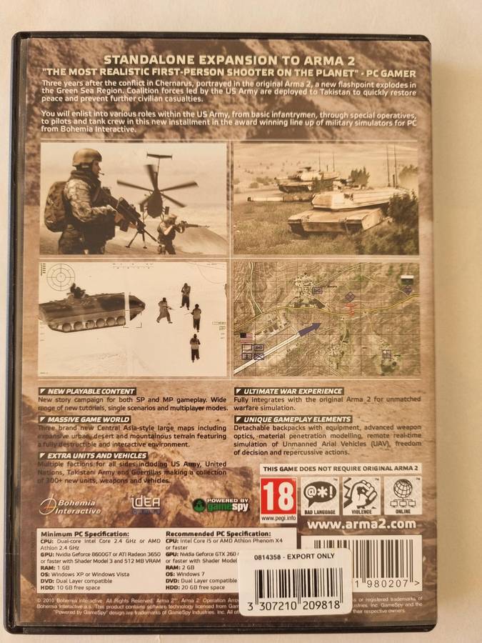 Arma 2 Operation Arrowhead PC Game