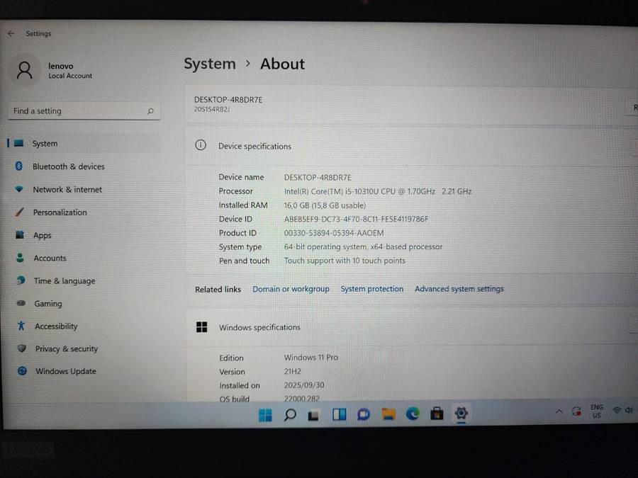 LENOVO THINKPAD T14 GEN 1 I5 10TH GEN BUSINESS ULTRABOOK TOUCH SCREEN LAPATOP FOR SALE !!!!