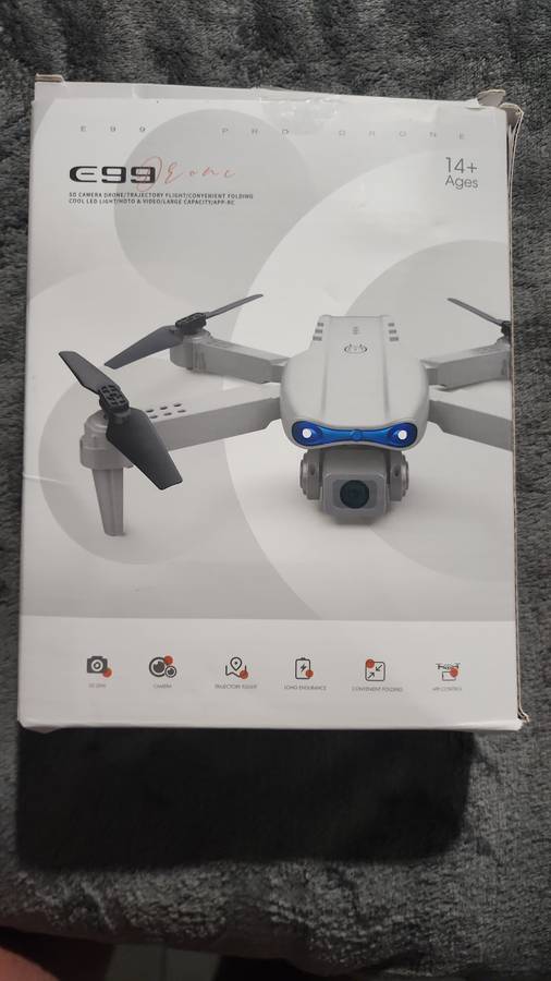 E99 - Professional Rechargeable RC Drone With Single Camera - Black