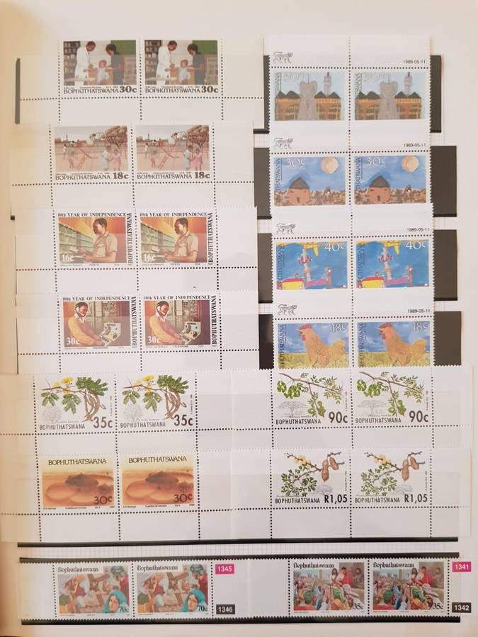 HOMELANDS STAMPS