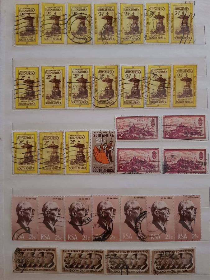 RSA STAMPS WITH SOME VERY GOOD POSTMARKS