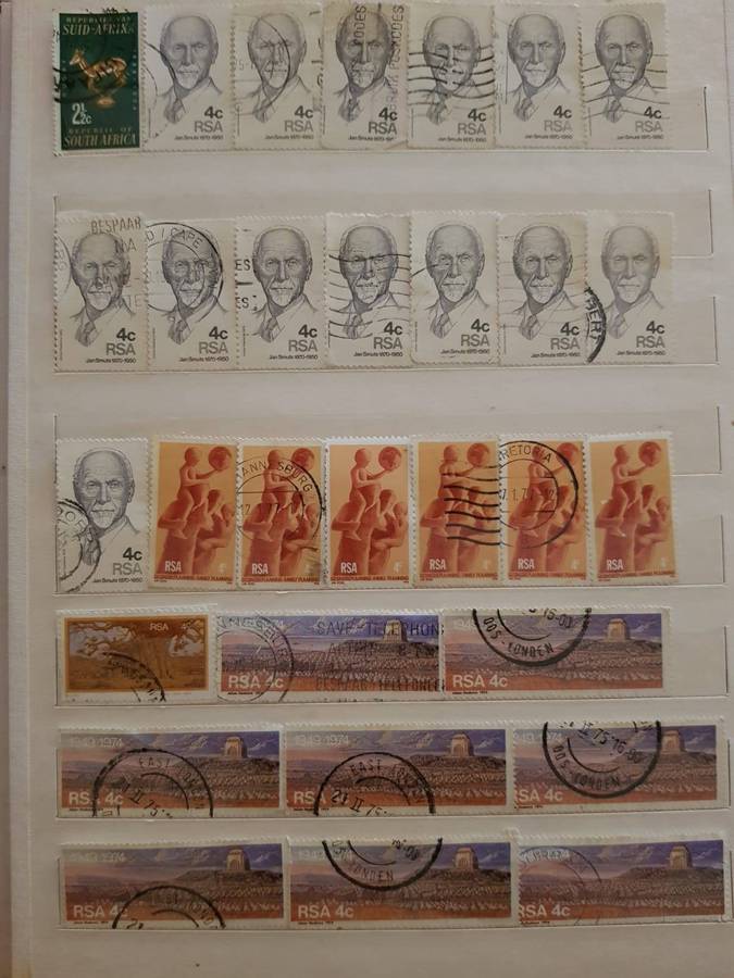 RSA STAMPS WITH SOME VERY GOOD POSTMARKS
