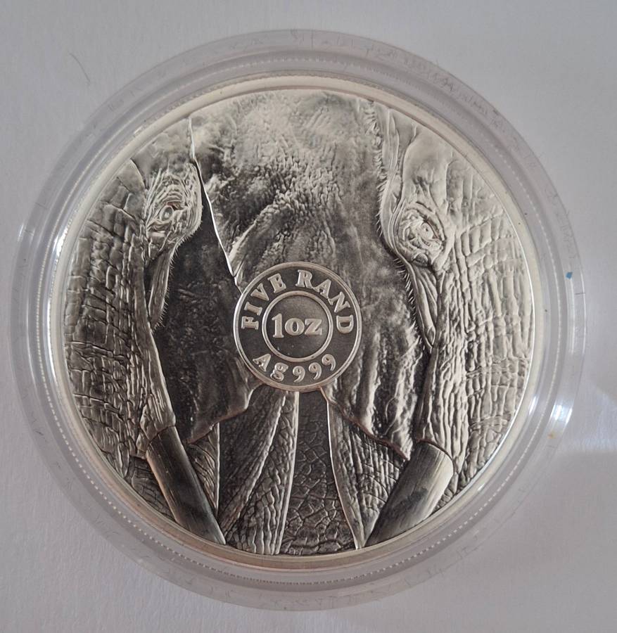 2021 BIG FIVE - ELEPHANTS - 2 x 1oz SILVER