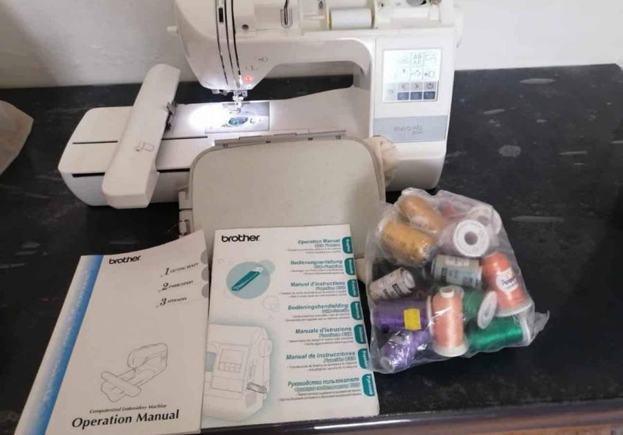 Once used brother innovis 750e embroidery machine