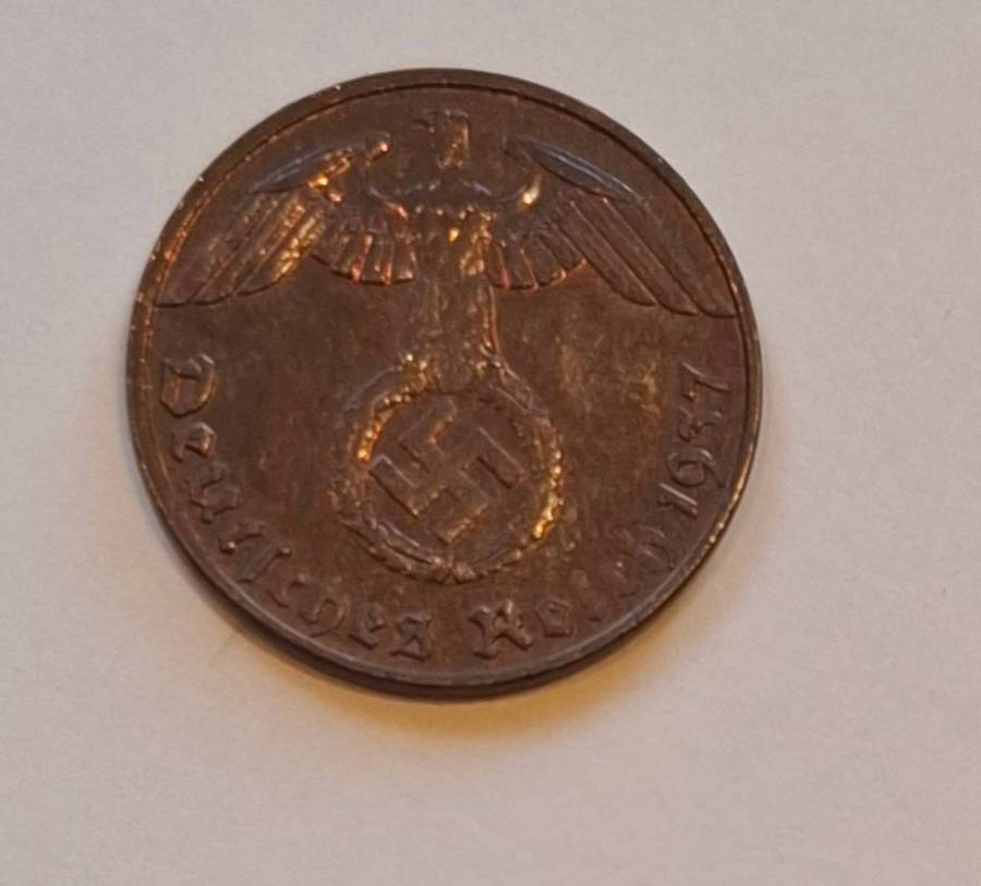 DEUTSCHES REICH 1 Reichspfennig 1937 E (Muldenhütten, Germany) - superb collectible condition!