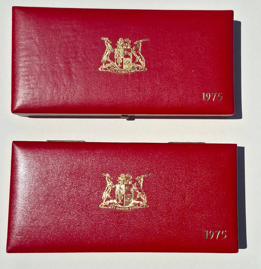 2 proof sets incomplete - 1975 & 1975 - no silver rands - your bid for both