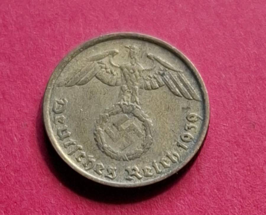 DEUTSCHES REICH 5 Reichspfennig 1939 D (Germany) - collectible condition!