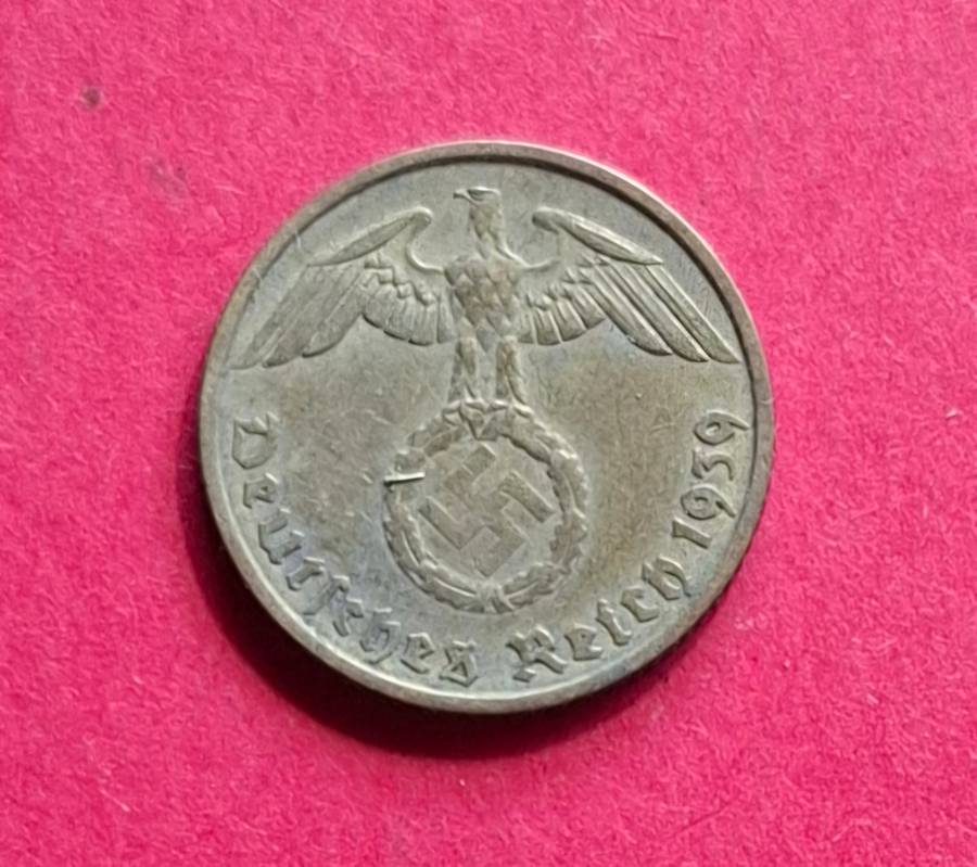 DEUTSCHES REICH 5 Reichspfennig 1939 F (Germany) - collectible condition!