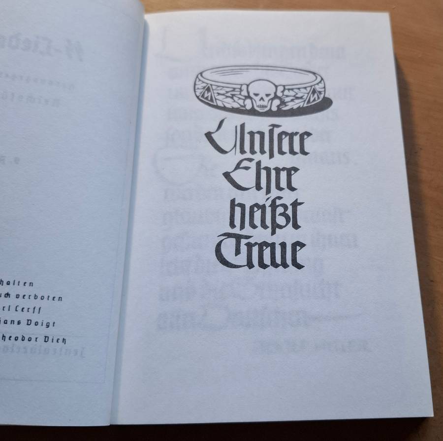 DEUTSCHES REICH SS-song book / SS Liederbuch (Germany)
