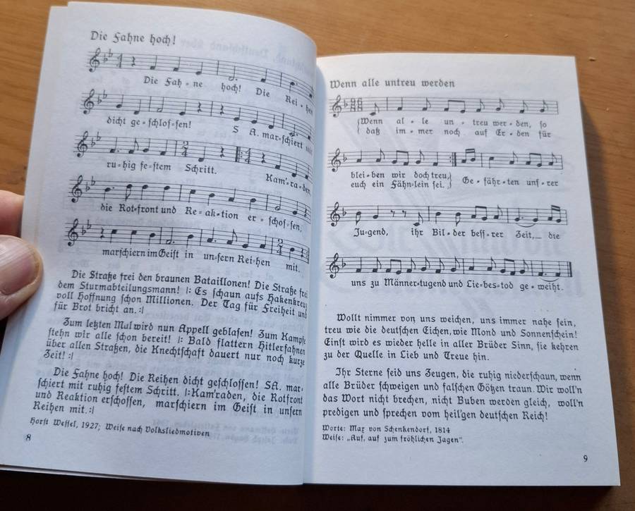 DEUTSCHES REICH SS-song book / SS Liederbuch (Germany)