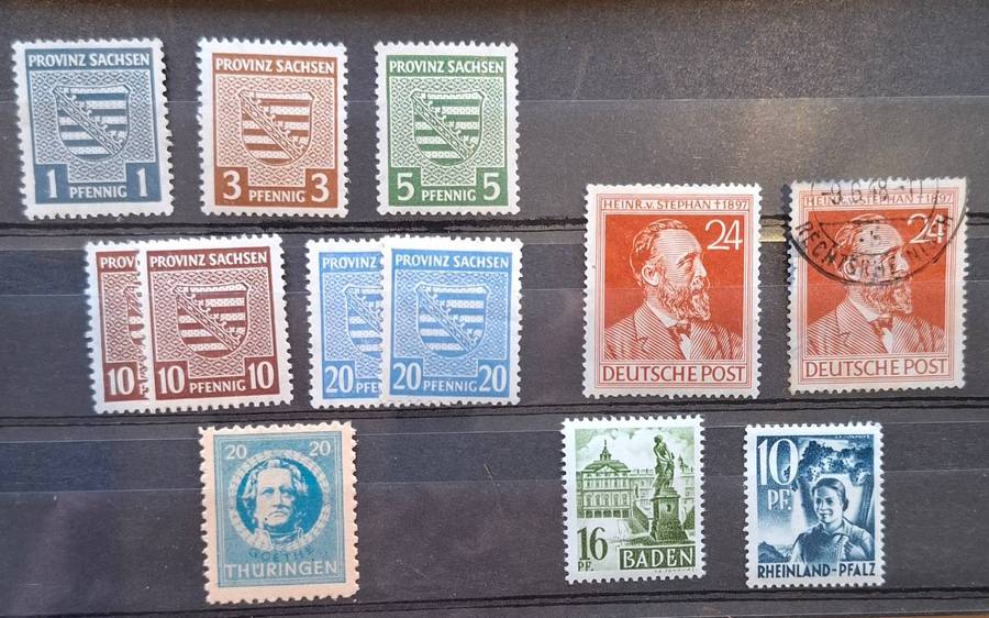 DEUTSCHES REICH Alliied Occupation, AGBA, French and Soviet, Thuringia!, mostly MINT/UNHINGED