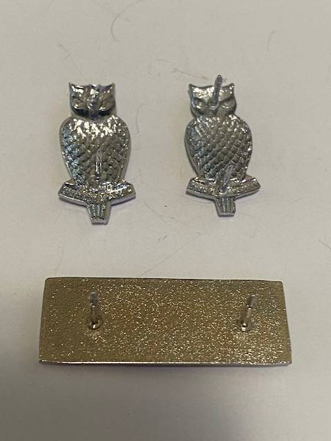 SA Army Intelligence Collar badges and Bar First Type. ALL pins