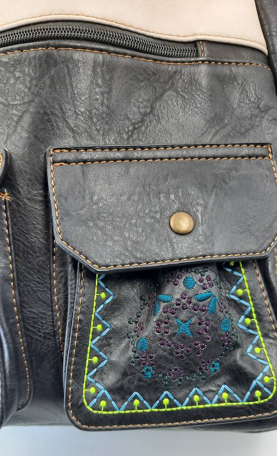 ##COTTON ROAD BACKPACK## SUPER NICE### IN BLACK/CREAM