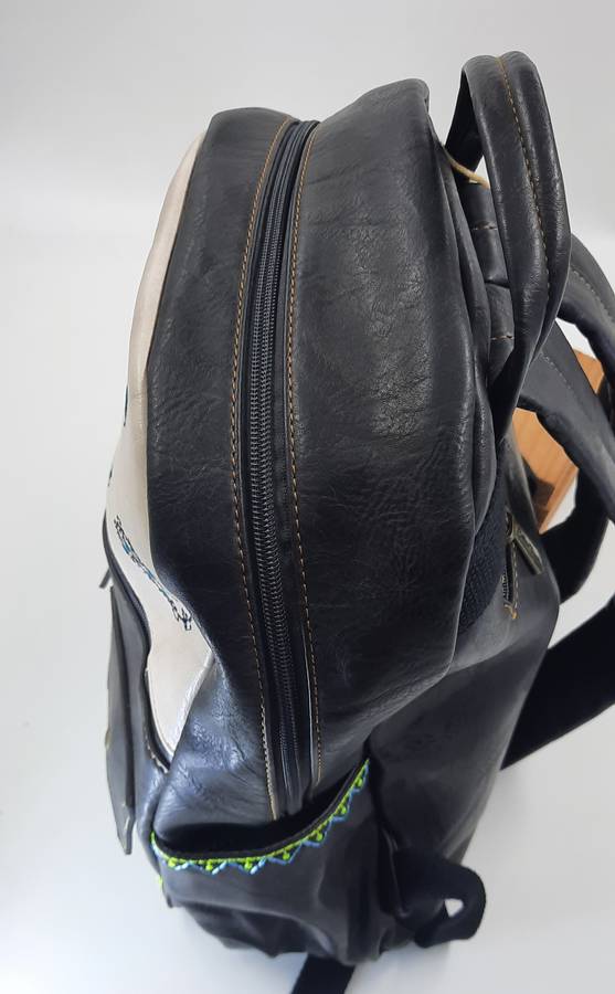 ##COTTON ROAD BACKPACK## SUPER NICE### IN BLACK/CREAM