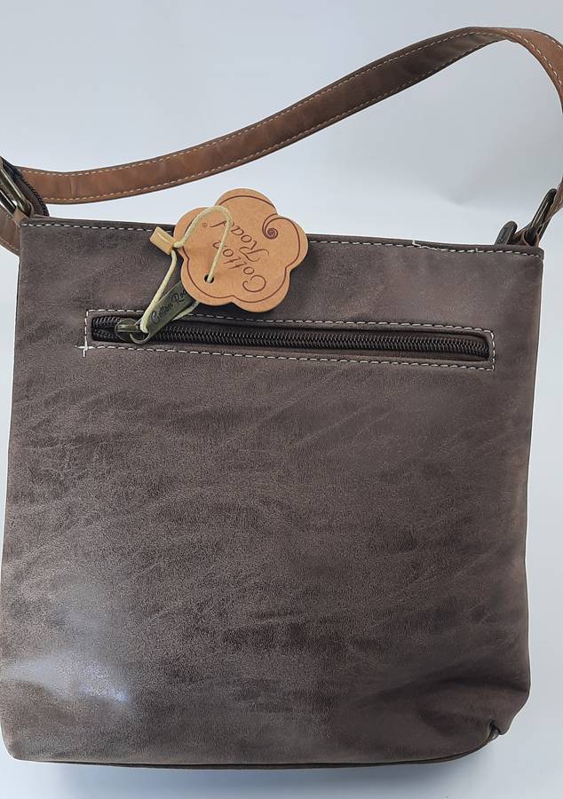 SUPER STYLISH,TRENDY COTTON ROAD SLING BAG IN BROWNS@@ VERY NICE##