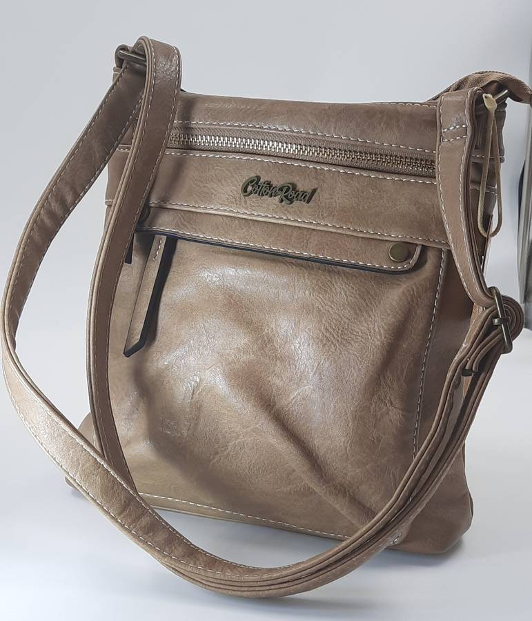 Stunning and sophisticated COTTON ROAD shoulder/sling bag! BEIGE!