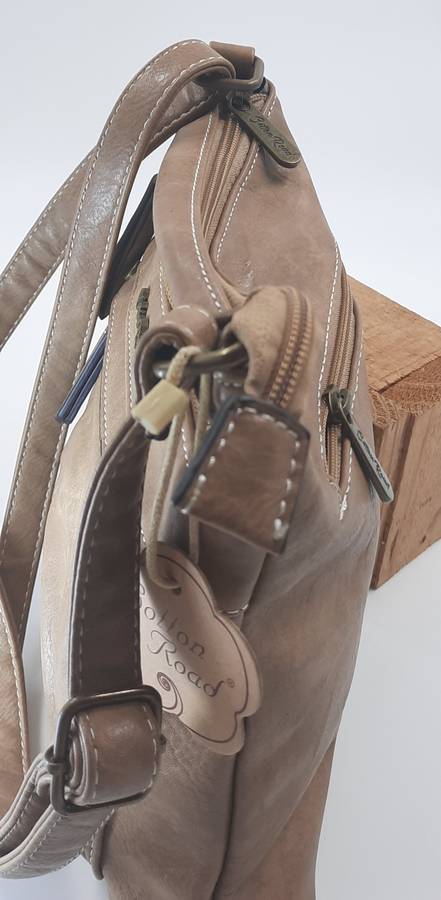 Stunning and sophisticated COTTON ROAD shoulder/sling bag! BEIGE!