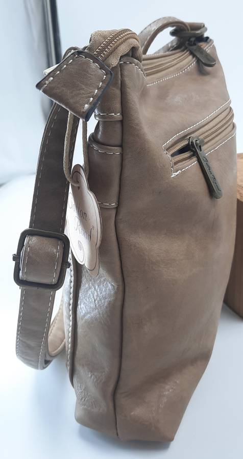 Stunning and sophisticated COTTON ROAD shoulder/sling bag! BEIGE!
