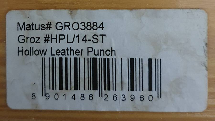 Groz Hollow Punch and Wad Punch Set, 14 Piece HPL/14M-ST