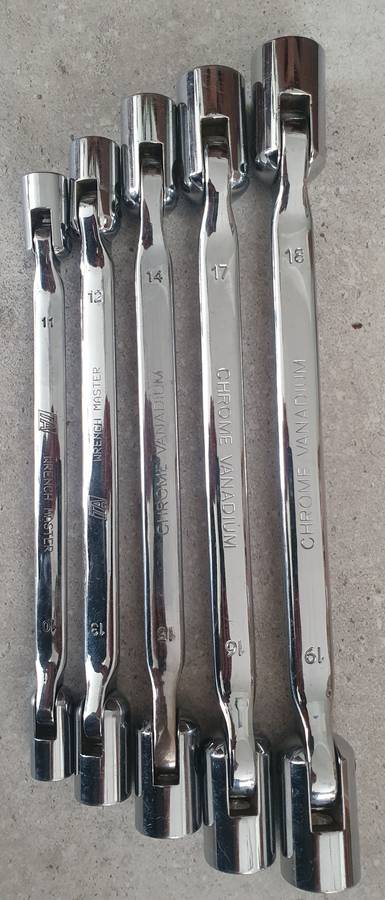 TA Wrench Master Double Flexible Socket Wrench 5 Piece Set